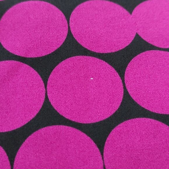 New Cleo‎ Size 6 Petite Black Lined Polka Dot Print Skirt - Picture 7 of 8